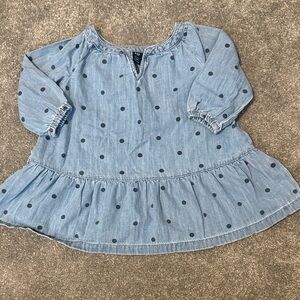 Gap Polka Dot Kids Denim Dress